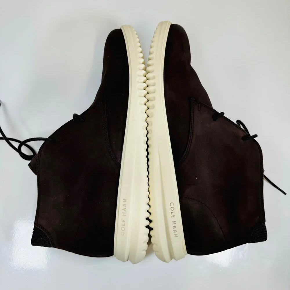COLE HAAN‎ - MENS GRAND+ CHUKKA BOOTS Dk Chocolate Size 10.5